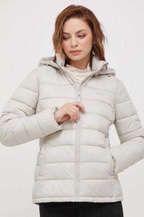 Куртка Pepe Jeans Maddie жіноча колір бежевий зимова
