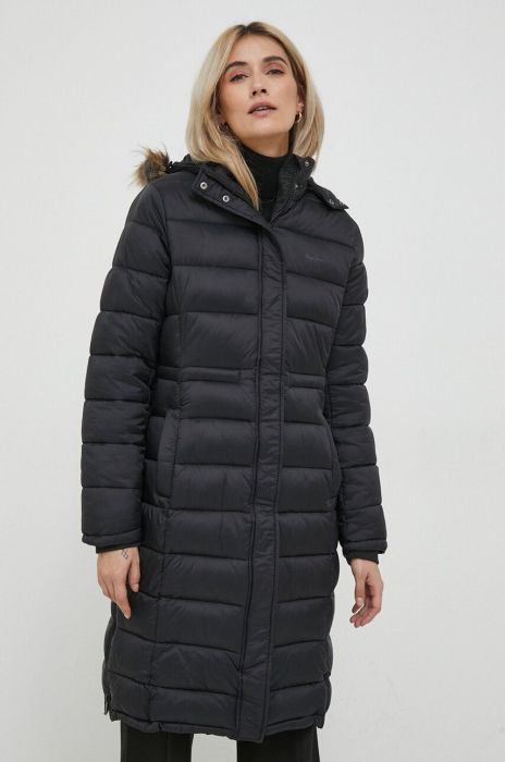 Куртка Pepe Jeans жіноча колір чорний зимова (3617743)
