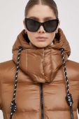 Пухова куртка Deha жіноча колір коричневий зимова (3629708)
