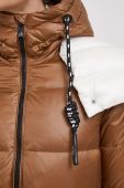 Пухова куртка Deha жіноча колір коричневий зимова (3629708)