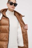 Пухова куртка Deha жіноча колір коричневий зимова (3629708)