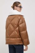Пухова куртка Deha жіноча колір коричневий зимова (3629712)