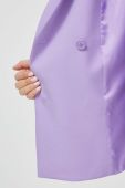 Піджак United Colors of Benetton колір фіолетовий двобортний однотонна