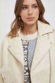 Куртка United Colors of Benetton жіноча колір бежевий перехідна (3617758)