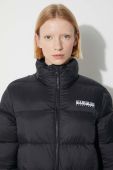 Куртка Napapijri жіноча колір чорний зимова (3617814)