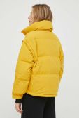 Пухова куртка United Colors of Benetton жіноча колір жовтий зимова oversize