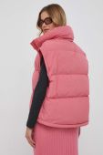 Пухова куртка United Colors of Benetton жіноча колір рожевий зимова oversize