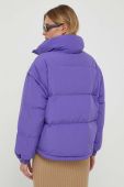 Пухова куртка United Colors of Benetton жіноча колір фіолетовий зимова oversize
