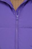 Пухова куртка United Colors of Benetton жіноча колір фіолетовий зимова oversize