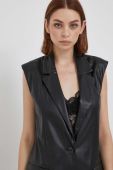 Безрукавка Sisley жіночий колір чорний перехідний