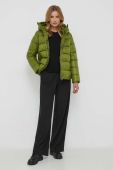 Куртка Sisley жіноча колір зелений зимова