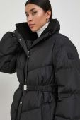 Пухова куртка BOSS жіноча колір чорний зимова oversize