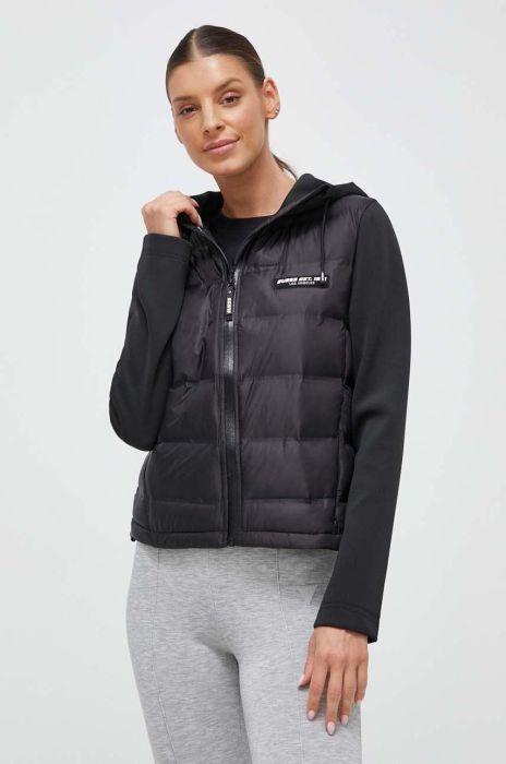 Куртка Guess жіноча колір чорний перехідна (3588437)