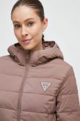 Куртка Guess жіноча колір коричневий зимова (3571421)