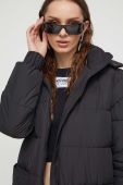 Куртка Moschino Jeans жіноча колір чорний зимова (3559681)