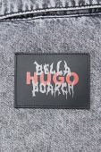 Джинсова куртка HUGO x Bella Poarch жіноча колір сірий перехідна oversize