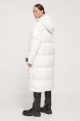 Куртка HUGO жіноча колір бежевий зимова oversize