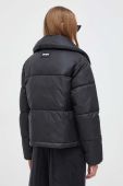 Куртка HUGO жіноча колір чорний зимова oversize