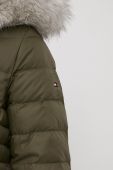 Пухова куртка Tommy Hilfiger жіноча колір коричневий зимова (3420444)