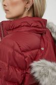 Пухова куртка Tommy Hilfiger жіноча колір бордовий зимова (3420434)