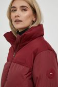 Куртка Tommy Hilfiger жіноча колір бордовий зимова