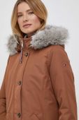 Куртка Tommy Hilfiger жіноча колір коричневий зимова (3437830)