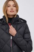Куртка Tommy Hilfiger жіноча колір чорний перехідна (3437840)