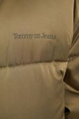 Куртка Tommy Jeans жіноча колір зелений зимова oversize (3585748)