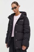 Пухова куртка Tommy Jeans жіноча колір чорний зимова oversize