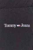 Пухова куртка Tommy Jeans жіноча колір чорний зимова oversize