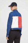 Джинсова куртка Tommy Jeans жіноча колір синій перехідна (3592989)