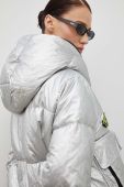 Пухова куртка MMC STUDIO жіноча колір срібний зимова oversize