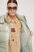 Пухова куртка Tommy Jeans жіноча колір зелений зимова (3574883)