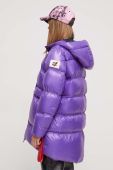 Пухова куртка After Label жіноча колір фіолетовий зимова (3567389)
