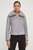 Двостороння куртка Patrizia Pepe жіноча колір сірий перехідна