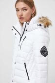 Куртка Superdry жіноча колір білий перехідна