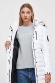 Куртка Superdry жіноча колір білий перехідна