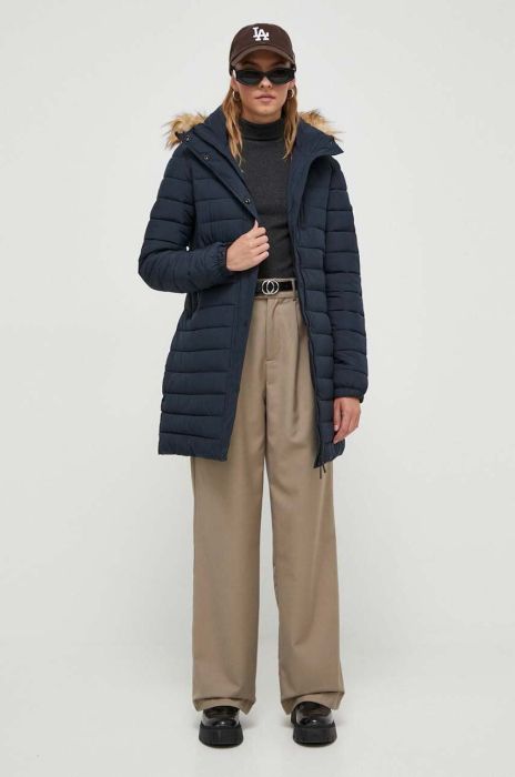 Куртка Superdry жіноча колір синій перехідна (3675938)
