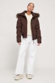 Куртка Superdry жіноча колір коричневий зимова (3585762)