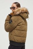 Куртка Superdry жіноча колір зелений зимова (3489602)