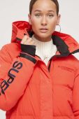 Куртка Superdry жіноча колір червоний зимова (3593022)