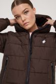 Куртка Superdry жіноча колір коричневий зимова (3574953)