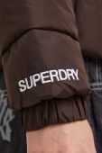 Куртка Superdry жіноча колір коричневий зимова (3574953)