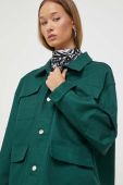 Куртка Sixth June жіноча колір зелений перехідна oversize