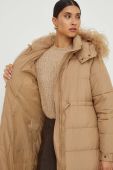 Куртка Twinset жіноча колір бежевий зимова