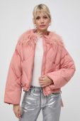 Куртка Twinset жіноча колір рожевий зимова