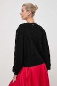 Кардиган з домішкою вовни Twinset колір чорний (3617780)