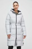 Пухова куртка Jack Wolfskin жіноча колір сірий зимова (3477480)