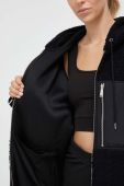 Куртка Dkny жіноча колір чорний перехідна oversize