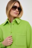 Куртка-сорочка MAX&Co. x Anna Dello Russo колір зелений перехідна oversize